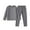 Gray1, variant on Cethrio Boys Thermal Pajama Sets, Soft Casual Slim Fit Long Sleeve Boys' Sleepwear Brown Size 10-12T