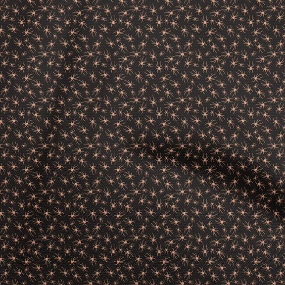 oneOone Polyester Spandex Black Fabric Halloween Fabric For Sewing Printed Craft Fabric By The Yard 56 Inch Wide