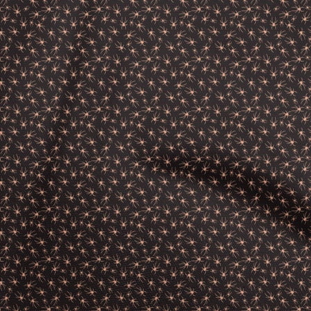 oneOone Cotton Poplin Black Fabric Halloween Sewing Craft Projects Fabric Prints By Yard 56 Inch Wide
