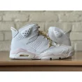 thumbnail image 3 of Ni - ke Ni - ke Air Jordan 6 Retro Gold Hoops Pink Leather DH9696-100 Women 11/Men 9.5 New, 3 of 5