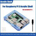 thumbnail image 2 of Acrylic Case for 5 Transparent+Blue Acrylic Shell Supports the Installation of Official Heat Dissipation, 2 of 5