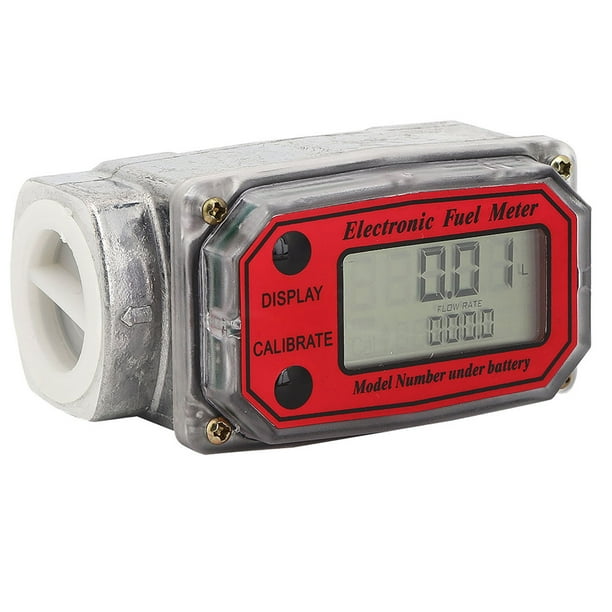 Mini caudalímetro digital de turbina, caudalímetro de combustible diésel, 10 a 200 l, 1" NPT