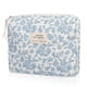 thumbnail image 1 of Bolsa de maquillaje floral, pequeña bolsa de cosméticos para mujeres y niñas, linda bolsa de maquillaje de algodón, bolsas de maquillaje acolchadas, bolsa organizadora de artículos de tocador de viaje, 1 of 5