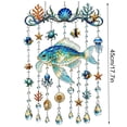 thumbnail image 4 of Wind Chime,Dolphin Pattern Acrylic Hanging Suncatcher 45 Inches Long,Nautical Wall Ornament for Balcony Courtyard Window Decor, 4 of 8