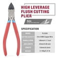 thumbnail image 2 of iCrimp 6" Diagonal Flush Cutter, Wire Clipper, Electronic Snips PL2100, 2 of 8