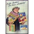 thumbnail image 3 of Vintage Apple Collection 11x14 Black Modern Framed Museum Art Print Titled - Shopping, 3 of 5