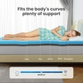 thumbnail image 6 of MAYEERTY 2 Inch Queen Mattress Topper - Gel Infused Memory Foam, Cooling Pad for Pressure Relief & Back Pain, CertiPUR-US Certified, 6 of 8