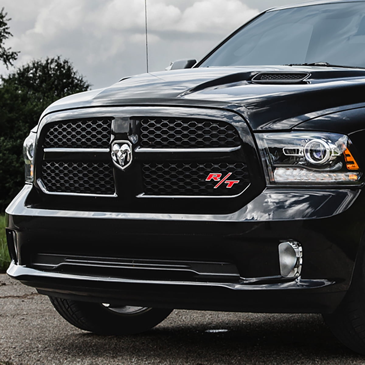DNA Motoring For 13-18 RAM 1500 Chrome Lens Bumper Fog Light Lamps Pair w/Wiring Harness Switch