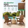 thumbnail image 6 of WINSOON Outdoor All-Weather HDPE Folding Adirondack Chair with Cup Holder & Adjustable Backrest, Easy to Install & Clean, Ideal for Garden, Yard & Patio, 6 of 8