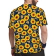 thumbnail image 2 of Wukai Sunflowers Print Men's Short-Sleeved Mesh T-Shirt,Quick-Dry Short Sleeve Workout T-Shirt-4X-Large, 2 of 8