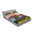 thumbnail image 2 of Ambesonne Colorful Fitted Sheet & Pillow Sham Set, America Mountain Peaks, Full, Multicolor, 2 of 2