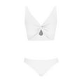 thumbnail image 4 of Elainilye Fashion Bikini Sets for Women Solid Bikini Push-Up Brazilian Swimwear Beachwear Set Swimsuits for Women,White, 4 of 5
