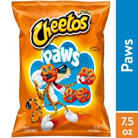 Cheetos Paws Cheese Flavored Snack Chips, 7.5 oz Bag