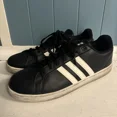 thumbnail image 2 of Adi-das Cloudfoam Advantage Mens Shoe 12 Black White Leather Sneakers B74264, 2 of 6