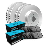 R1 Concepts Front Rear Brakes and Rotors Kit |Front Rear Brake Pads| Brake Rotors and Pads| Ceramic Brake Pads and Rotors WDWN2-32006