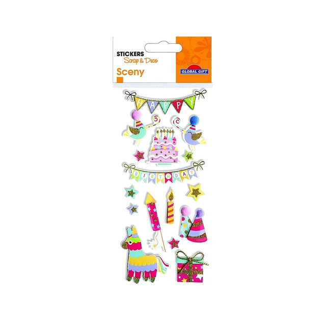 Simli Kabartmal Kartmalar - Doum Gunu - Pinata_Perfect Gift