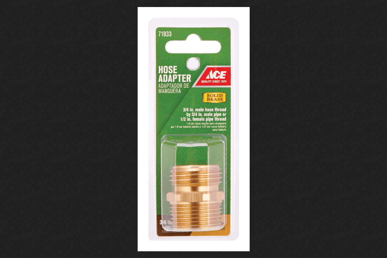 Ace 3/4 In. MHT X 3/4 In. MPT X 1/2 In. FPT Brass Hose Adapter Threaded ...