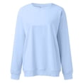 thumbnail image 5 of Haut de sous-Vêtements Thermiques pour Femmes en Liquidation, Chandail à Capuche en Polyester pour Femmes, Chandails en Molleton Col Rond pour Femmes, Hauts Décontractés Tendance à Manches Longues pour Adolescentes, Chandail en Molleton Col Rond, Vêtements, Tenues 2024, 5 of 5
