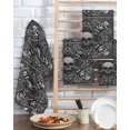 thumbnail image 2 of Paisley Pattern Skull Absorbent Rag Kitchen Cleaning Cloth Dish Towels Waffle Microfiber Wipe Duster, 2 of 7