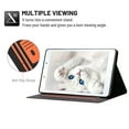 thumbnail image 4 of Dteck Folio Case for Samsung Galaxy Tab A 8.0 2019 SM-T290 T295, Slim Fit Book Cover Design Multi-Angle Stand PU Leather Case Cover, Orange, 4 of 5