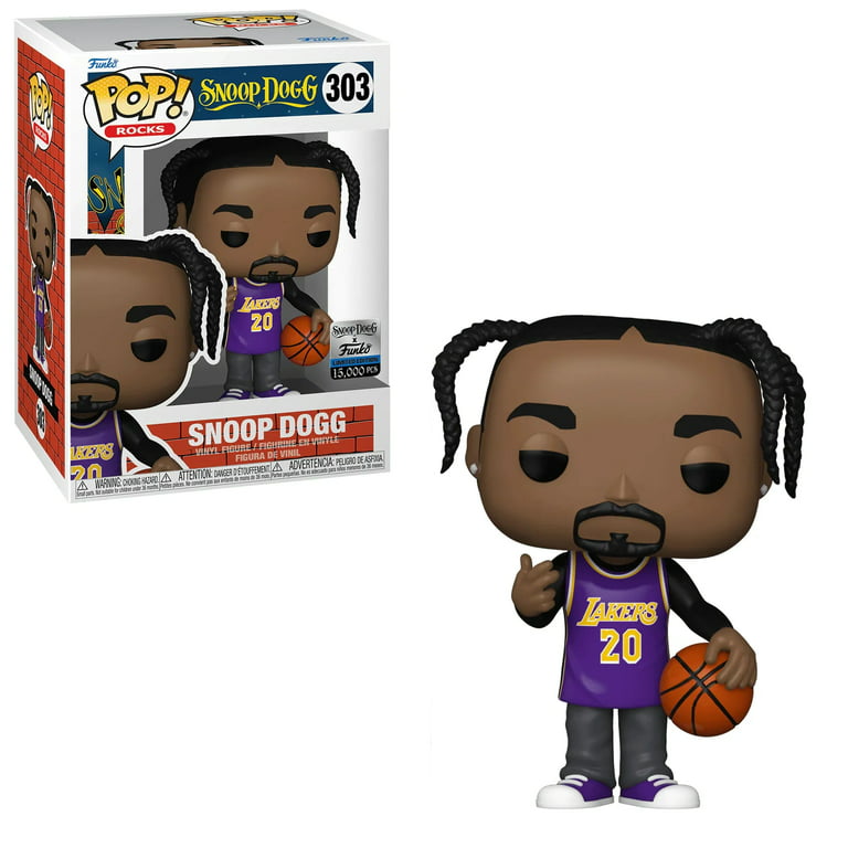 Funko POP! Rocks Snoop Dogg Purple Lakers Jersey Dogg House #303 Exclusive  LE15000