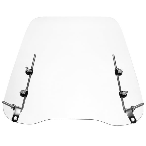 Worgeous Motorcycle Handlebar Windshield Transparent Metal 1 Set