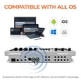 thumbnail image 3 of CME WIDI Master - Adaptador inalámbrico MIDI Bluetooth 5 MIDI DIN 5 - Latencia ultrabaja - División/fusión MIDI - Sintetizador EWI Keytar Pedalboard Teclado de piano digital a MIDI, macOS, iOS, Androi, 3 of 5