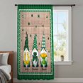 thumbnail image 4 of St Patricks Day Sheer Curtains 96 Inches Long, Farmhouse Gnomes Shamrock Plaid Wood Grain Light Filering Curtains, Privacy Drapes Simi Floor to Veiling Curtain for Living Room Window Treatment, 4 of 9
