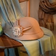 thumbnail image 4 of LinYooLi Fall, Winter, And South Korean Versions Of The Elegant Flower Wool Beret Retro British Curly Top Hat, 4 of 6