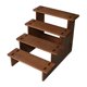 thumbnail image 4 of Estante de exhibición de madera con elevador, organizador, duradero, de sobremesa, portátil, para exhibir 4 capas 20cm, 4 of 9