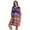 Dark Blue, variant on Baywell Women's Plus Size Floral Printed V Neck Beach Dress Elbow-Length Sleeve Casual Loungewear Dresses