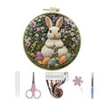 thumbnail image 2 of Easter Bunny Embroidery For Beginners DIY Art With Threads Needle And Pattern, 2 of 5