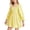 Yellow, variant on Paiwinds Girls Smocked Dress Square Neck Long Sleeve Clothes Ruffle A-Line Casual Mini Dresses for Kids Spring Summer Vacation Outfit
