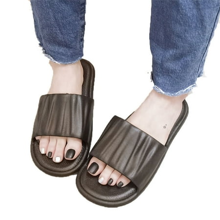 

Lopsie Women s Thick Soft-Soled Slippers Couples Indoor and Home Stepping on Shit Summer Sandals