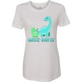 thumbnail image 3 of Inktastic Auntie-saurus Cute Brontosaurus Family Women's T-Shirt, 3 of 5