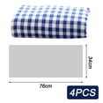 thumbnail image 2 of 4 piezas de toallas de cocina de 34 x 76 cm, toallas de cocina de algodón a cuadros suaves, toallas de baño de estilo rústico, toallas de mano para decoración de baño, 2 of 5