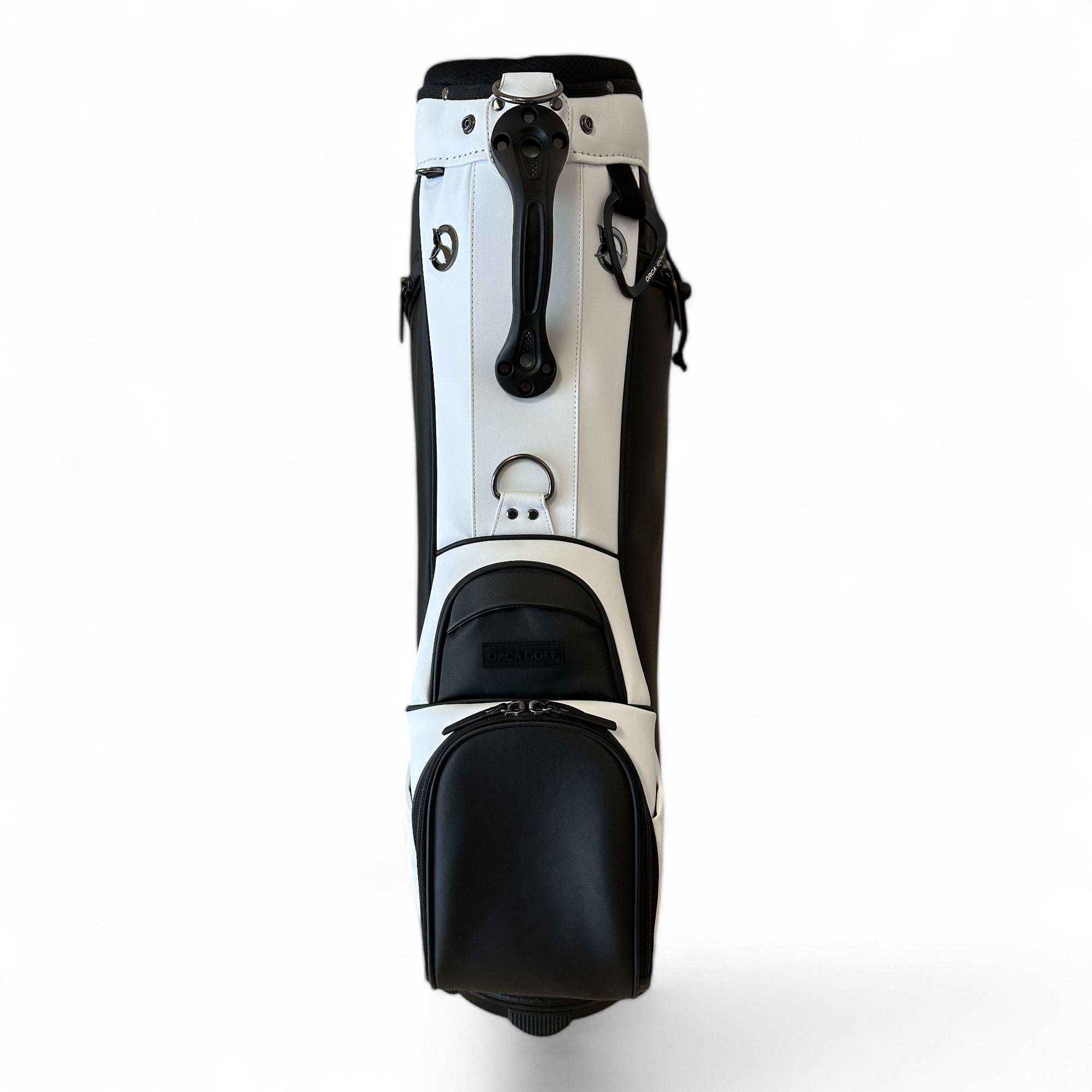 NEW Orca Golf SpyHop Synthetic Leather Cart Bag 6-Way Top - Black & White