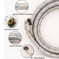 thumbnail image 3 of Mangueras para lavadora WHK, paquete de 2, 3 m, acero inoxidable, codo, 3 of 7