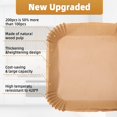 thumbnail image 4 of Doublures Jetables pour Friteuse à Air Chaud, 200 Pcs Papier Carré de 9 Pouces pour Friteuse à Air, Feuilles de Cuisson de Qualité Alimentaire pour Micro-Ondes pour Friteuse à Air de 5-7 Litres, 4 of 8