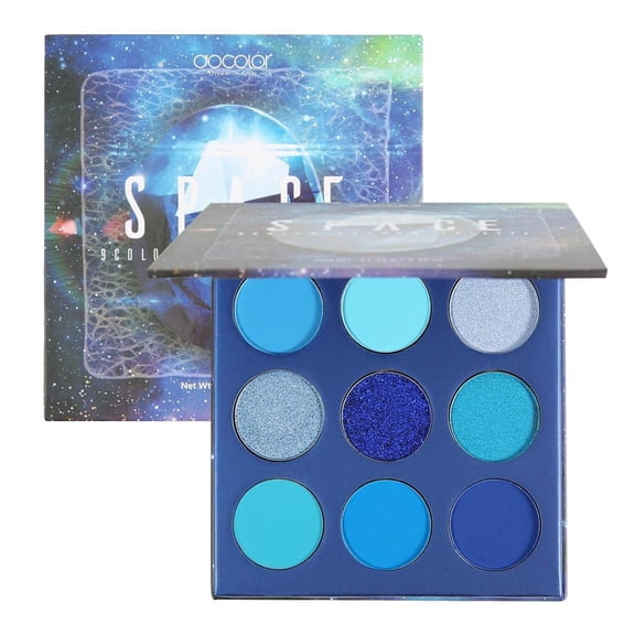Docolor Eyeshadow Palette 9 Colors Blue Pearlescent Gemstone Shadow Palette