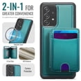 thumbnail image 2 of JEEHOOD Case For Samsung Galaxy A33 5G, RFID Blocking, PU Leather,Compatible With MagSafe Detachable 2 In 1 Wallet With Built-in Push Card Holder,Kickstand Magnetic Protective Cover,Blue, 2 of 7