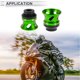 thumbnail image 3 of Protector de guardabarros de aleación de aluminio de 14mm para slider de marco de motocicleta, protección contra choques, 46mm 46mm, Verde Negro, 2 Pcs, 3 of 7