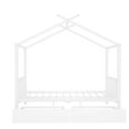 thumbnail image 4 of Bellemave Full Size House Bed,Metal Full Platform Bed Frame with 2 Storage Drawers and Roof,Full Storage Canopy Bed for Bedroom, White, 4 of 13