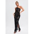 thumbnail image 4 of Vestido Vallea Floral Halter Maxi para mujer, 4 of 6