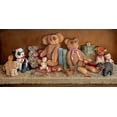 thumbnail image 2 of Kruskamp, Janet 24x14 White Modern Wood Framed Museum Art Print Titled - Teddy Bear Collection, 2 of 4