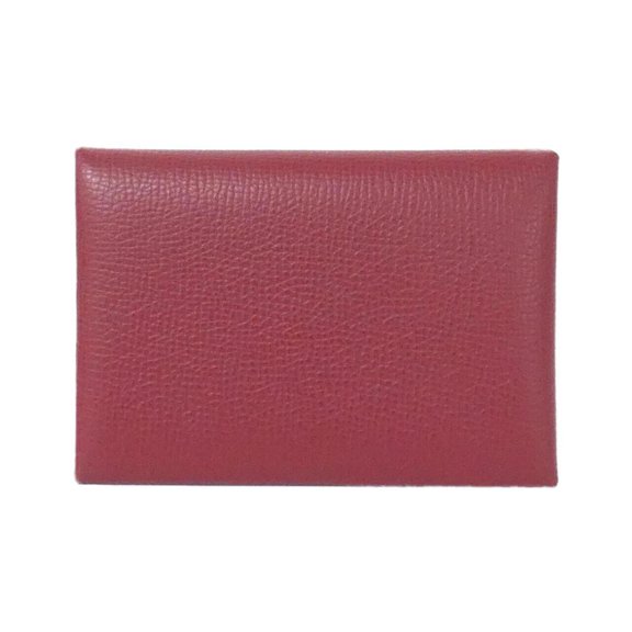 Pre-Owned Hermes Hermès Calvi Duo Verso 083036CK Wallet/Coin Case (Good)