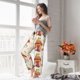 thumbnail image 5 of Balery Frog Sitting On Mushroom Pantalones de pijama para mujer, pijamas ultraligeros, pantalones de estar por casa-X-Large, 5 of 6