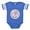 Royal Blue, variant on CafePress - Peppa Pig: Hello Baby Evie - Cute Infant Baby Football Bodysuit
