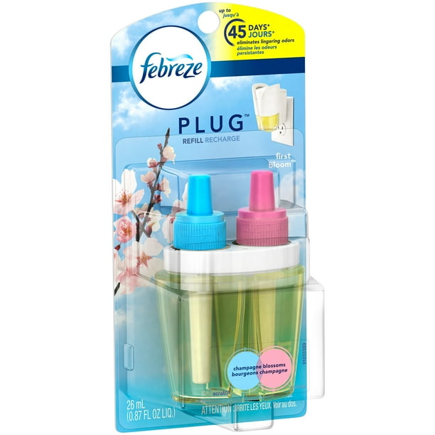 Febreze Plug Scented Oil Refill, First Bloom, 0.87 fl oz