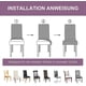 thumbnail image 5 of paonbleu-4 Pices Housses De Chaise, Couverture De Chaise De Salle Manger Extensible Protection De Chaise Moderne Amovible Lavable Pour La Dcorati, 5 of 5